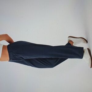 SMALL   HALARA CORDUROY PLICATED CASUAL ZIPPER  PANTS